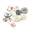 plain 2-hole round flat genuine natural white grey trocas shell shirt buttons