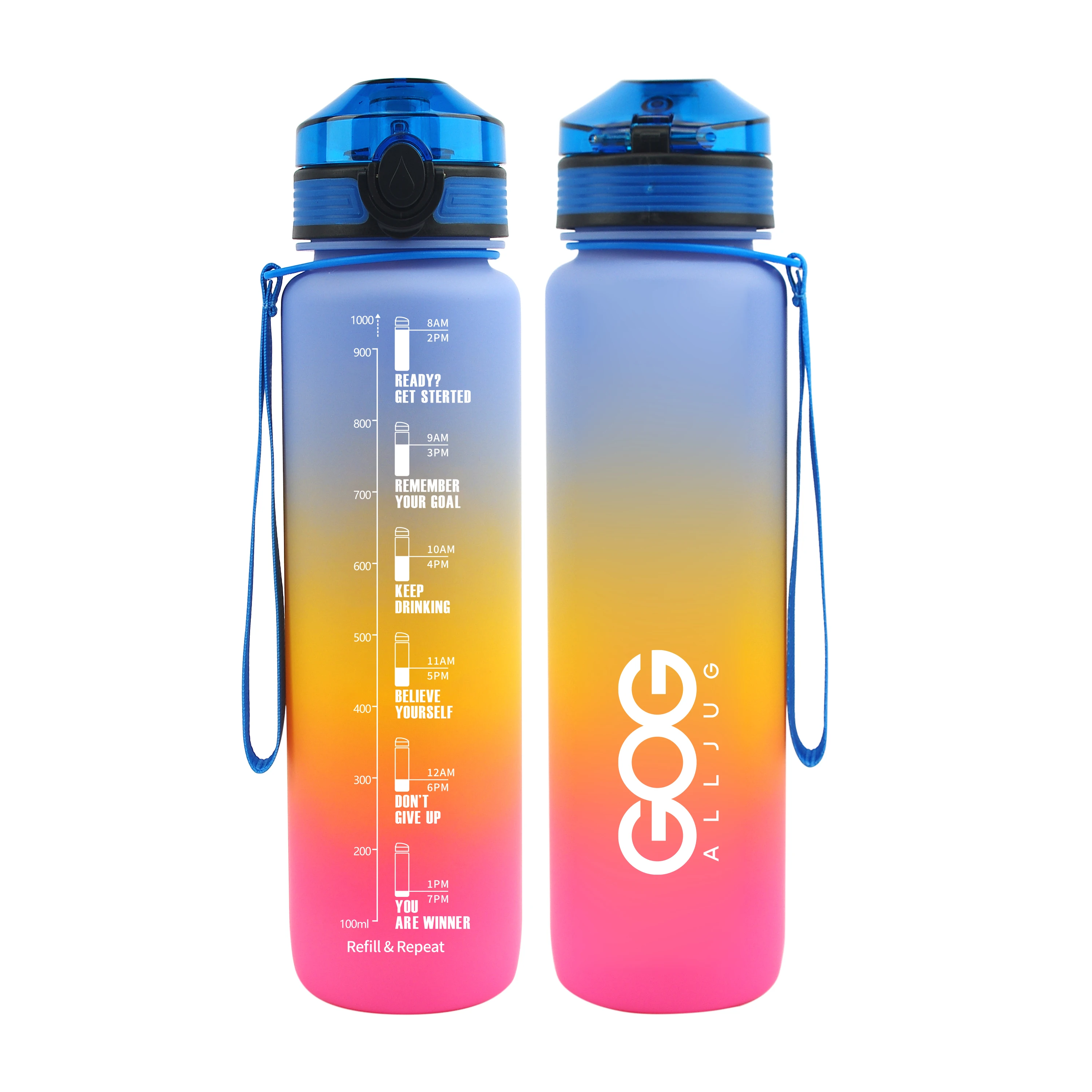 

32oz tritan plastic sport water bottleno brand 1litre water bottles for the gym