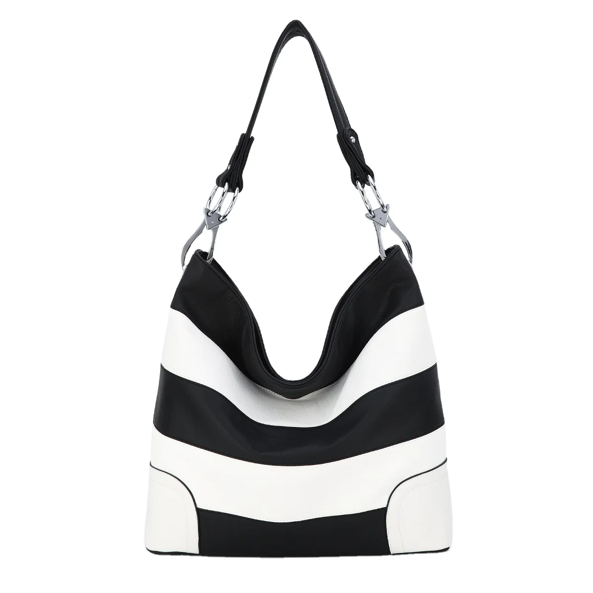 

Women Fashion Color Stripes Tote Bag Lady Shoulder Bags bolso de mujer