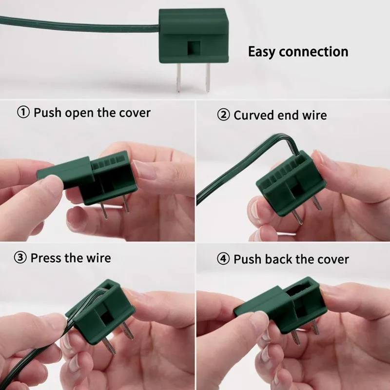 Holiday Lighting Male Female Spt1 Spt2 Vampire Plugs Christmas String