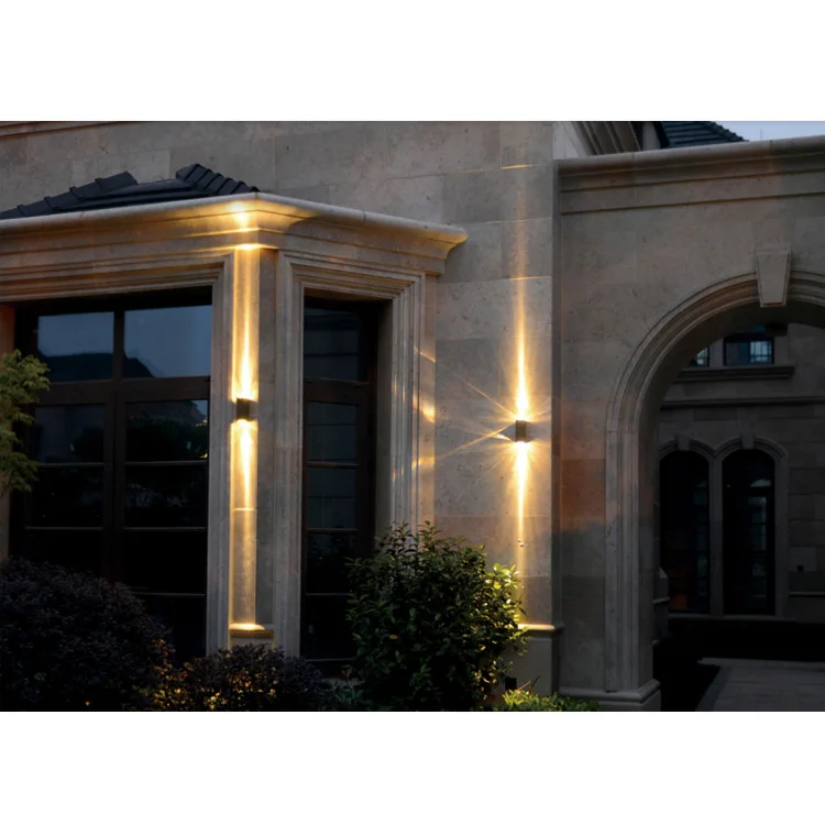 Waterproof Aluminum Exterior Fixture Led Up And Down Outdoor Wall Lighting