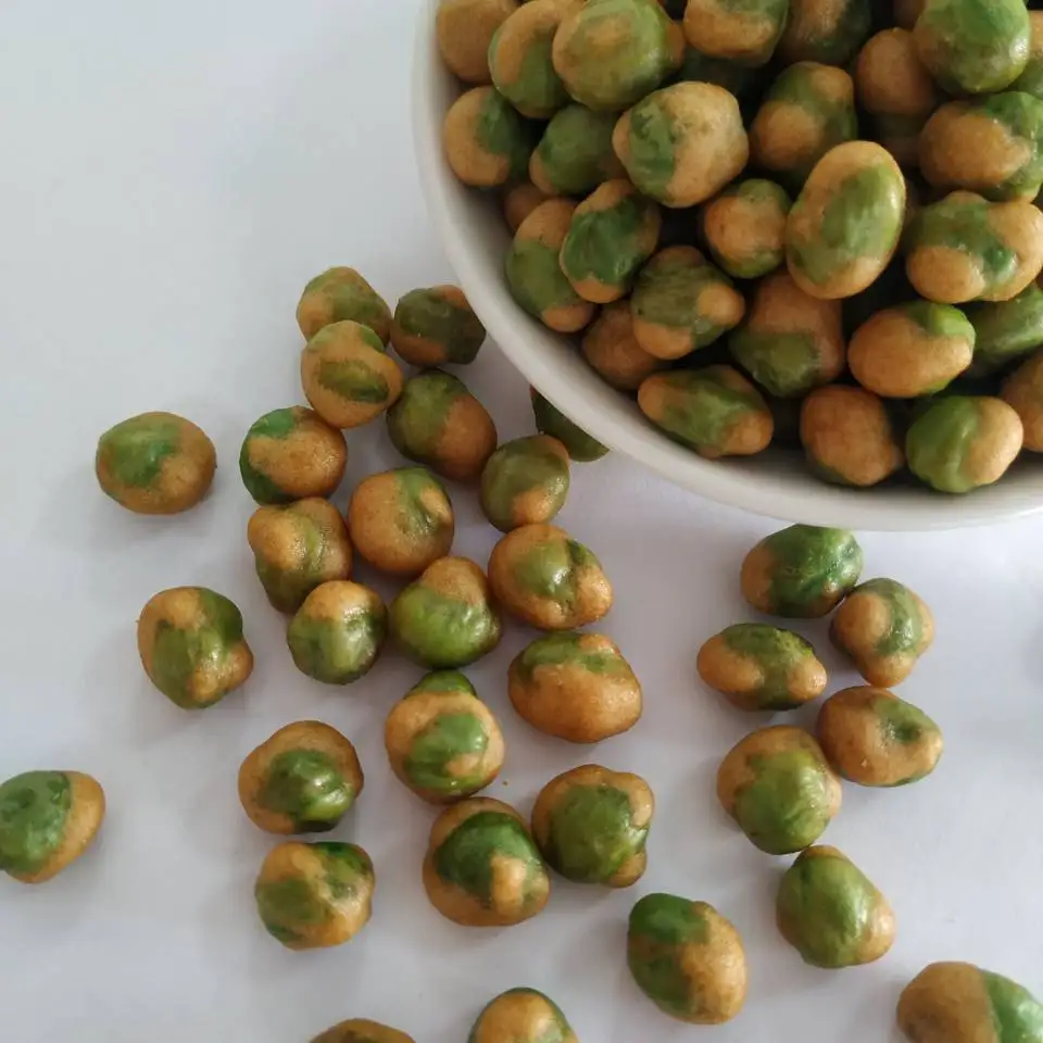 
Certificated roasted soy sauce flavor coated green peas 