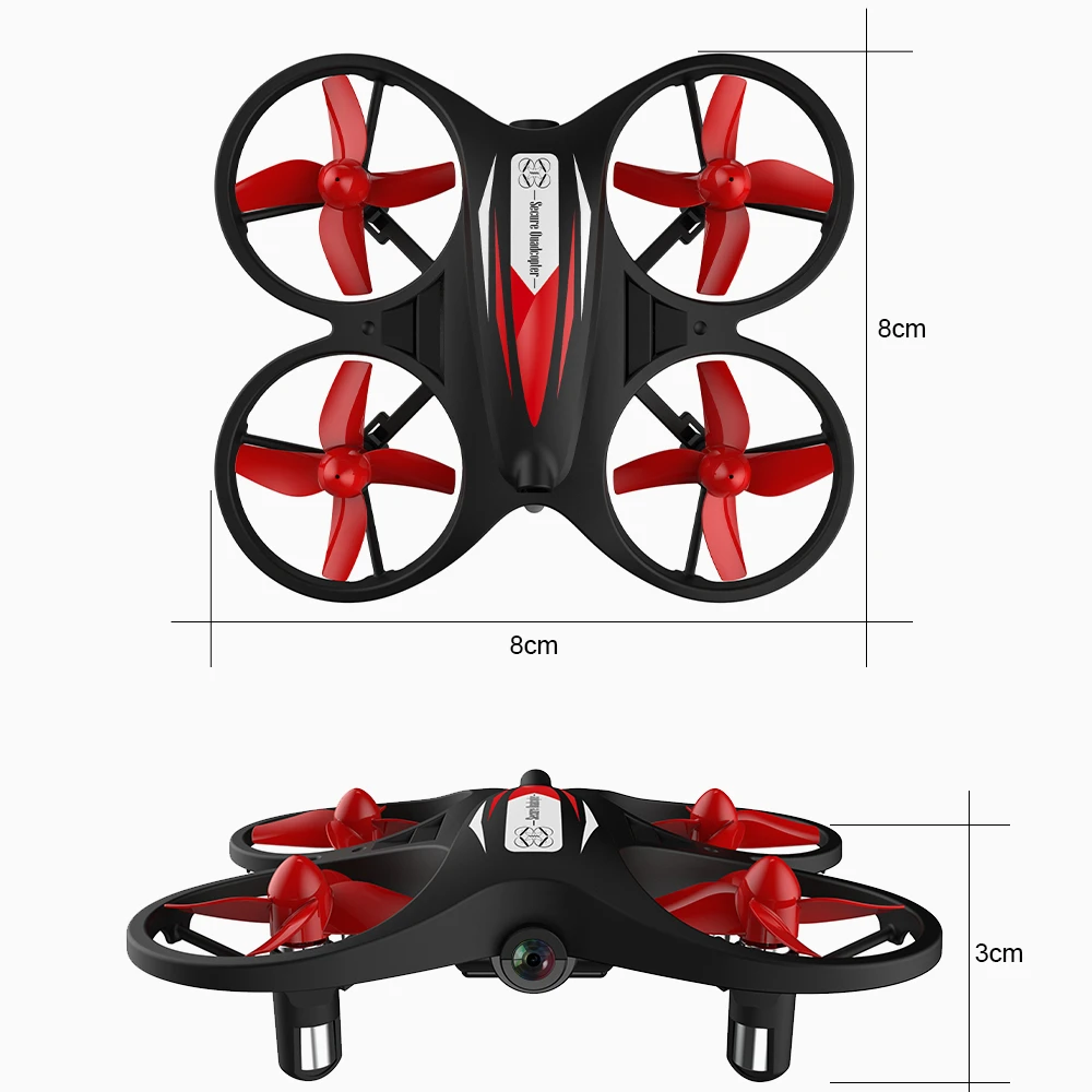 

XUEREN KF608 Drone With 720P Wifi FPV Mini Drone Altitude Hold Christmas Gift For Kids, Black/red