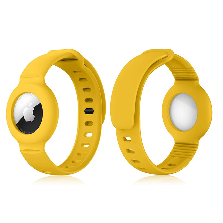

Detachable Adjustable Soft Silicone Protective Candy Color Kids For Apple Airtag Cover Band Watch