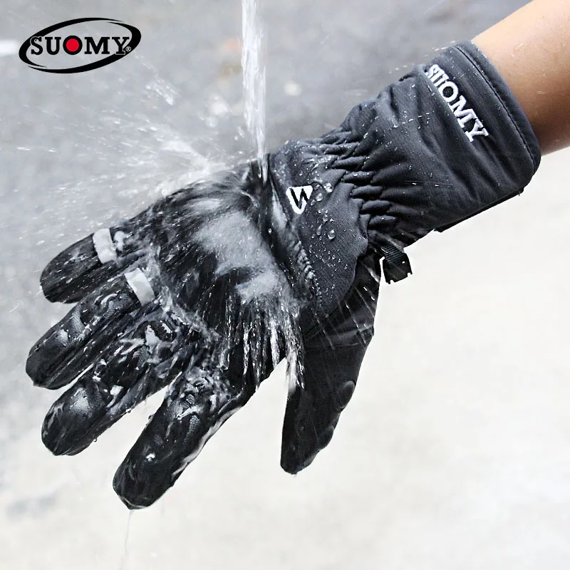 

SUOMY Motorcycle Windproof Glove Motorbike 100% Waterproof Winter warm Guantes Moto Luvas Motosiklet Protective Motocross Glove