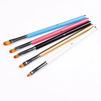 

5pcs/set 2#/4#/6#/8#/10# Nail Brush Metal Round Painting Draw Pen