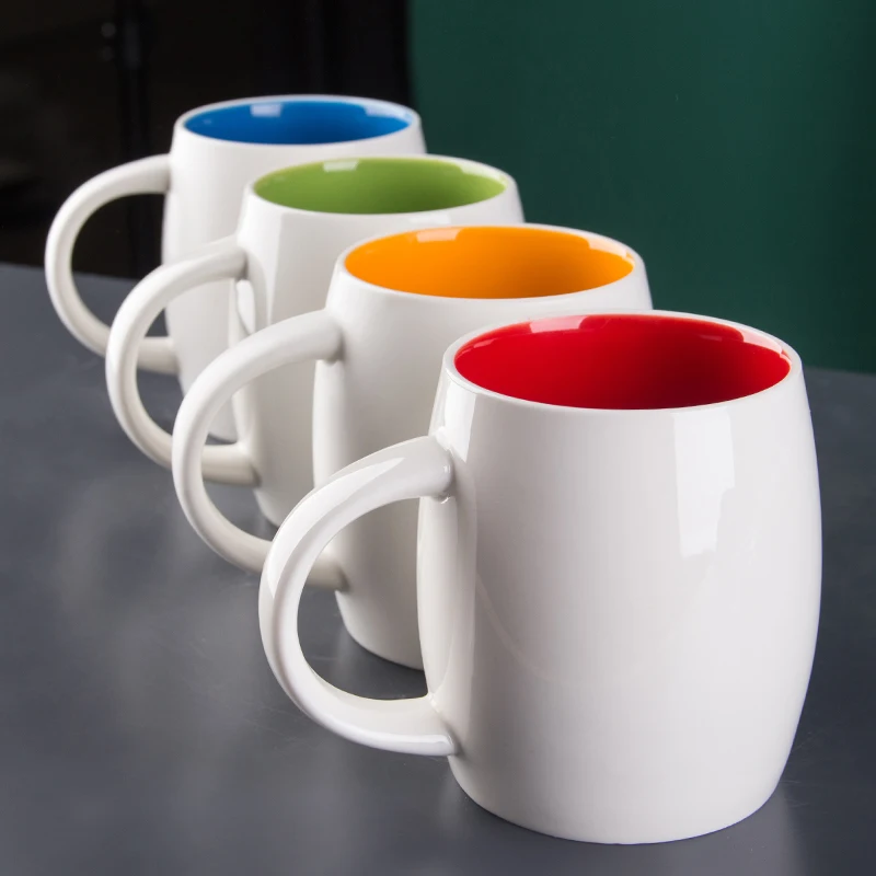 

Home/restaurant barware porcelain high quality creative 400ml cup ceramic transmutation glazed mug