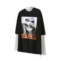 

Free Style Fashion Digital Printed Two Color Streetwear Long Sleeve T Shirt