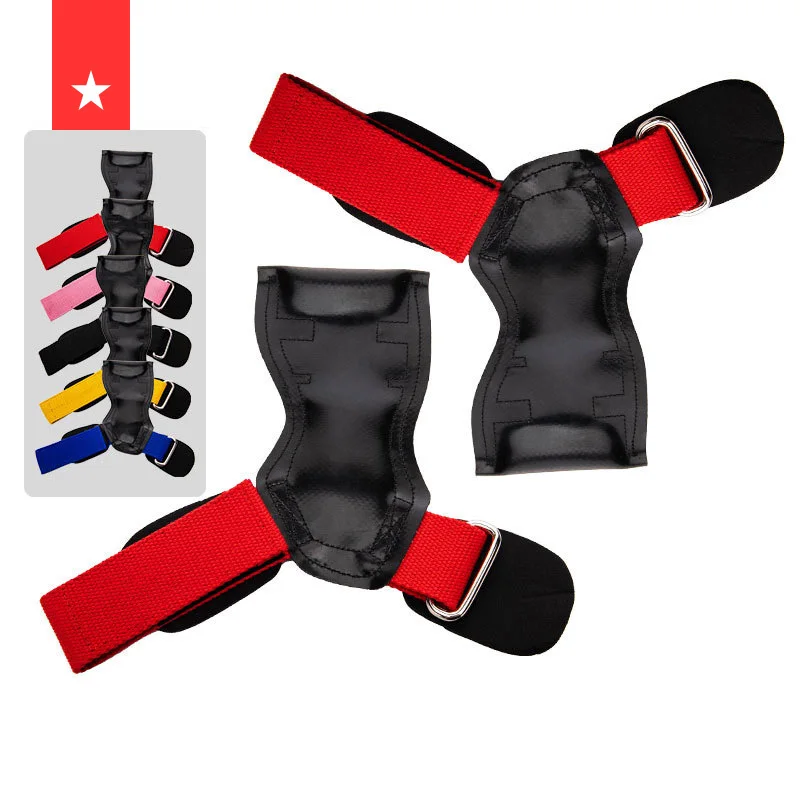 GJZ6122 Neoprene Rubber Hand Grips for Weightlifting and Powerlifting Palm Padded Guard with Fitness Safety Features