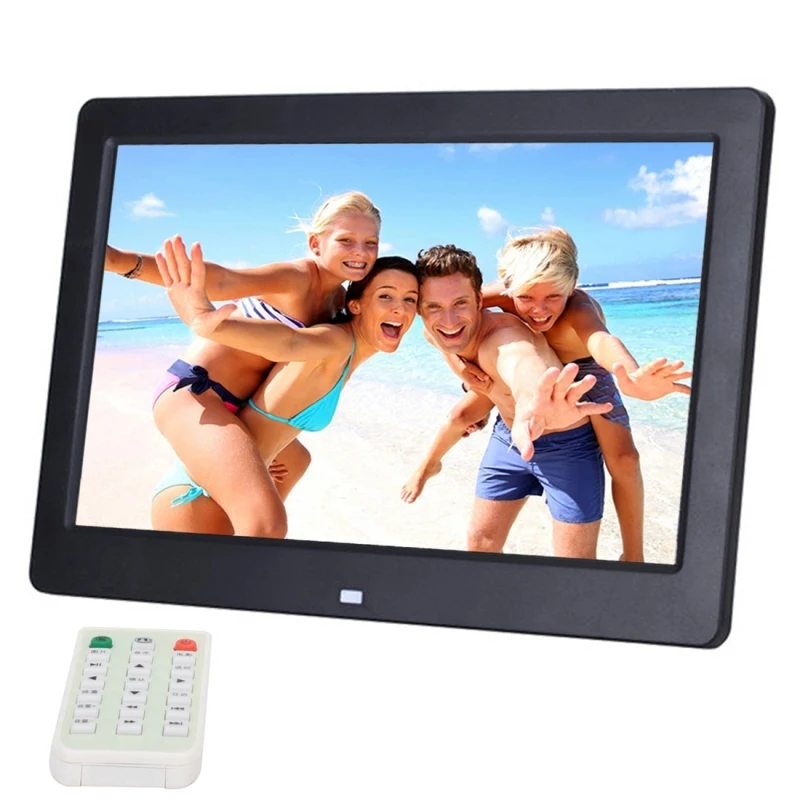 

Hot Selling 10.1 inch HD Wide Screen Alarm Clock MP4 Movie Player Digital Photo Frame with Holder & Remote Control