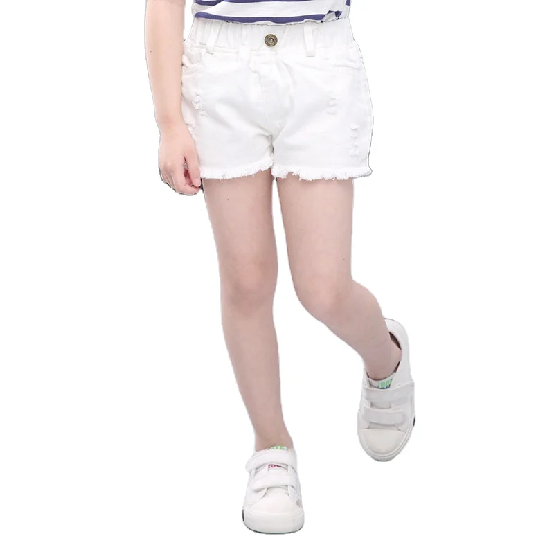 

Girls' shorts outer wear summer Korean version of the new children's pants big kids jeans