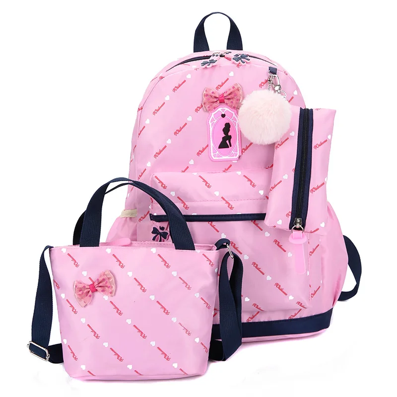 

Hot Sell 3pcs Set Primary Student Girls Backpack School Bag sets