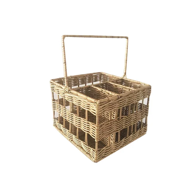 

Renel PE Rattan Weave Kitchen Restaurant Picnic Plastic Cutlery Holder