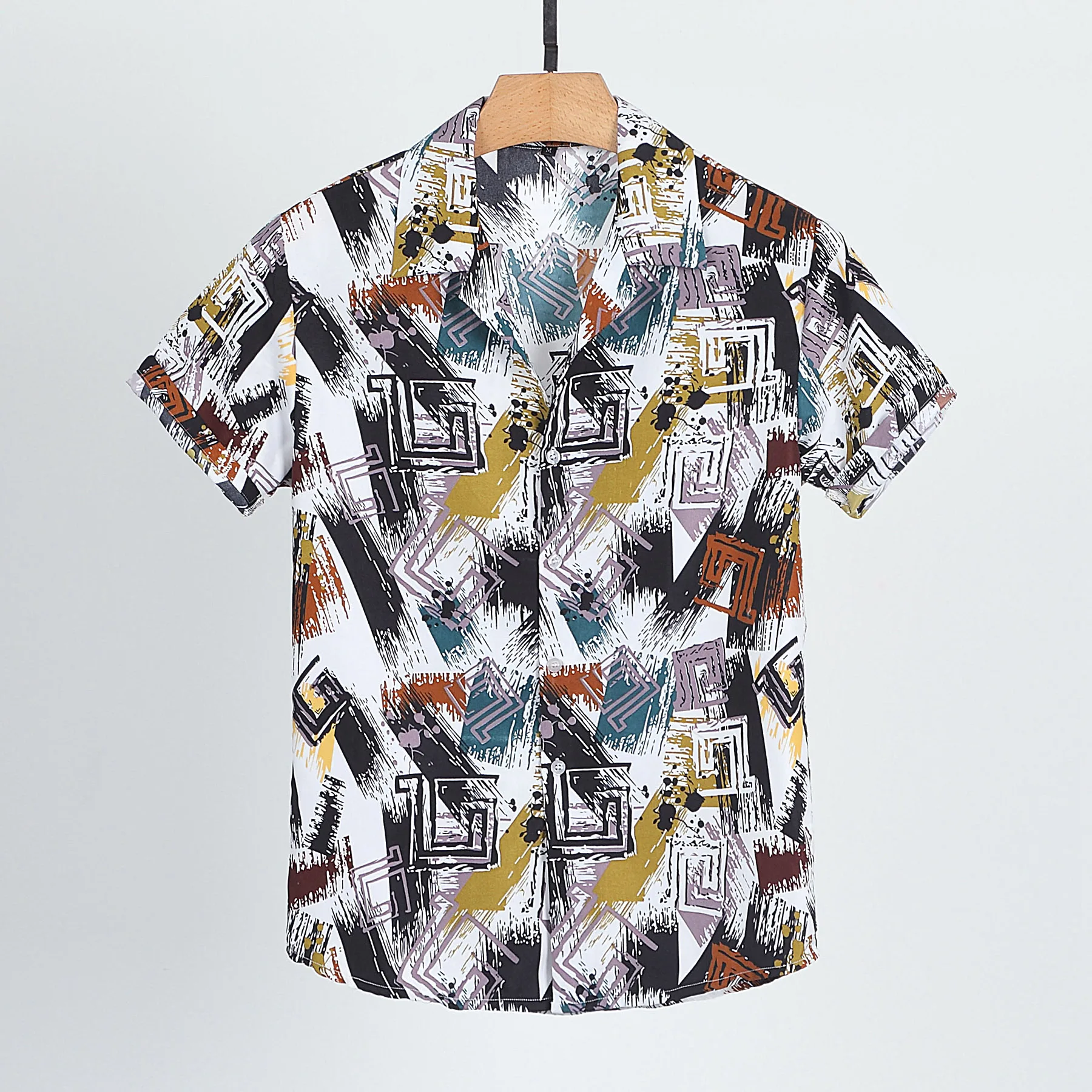 

Surf breathable short-sleeve beach board wholesale summer printed plain shirt for men