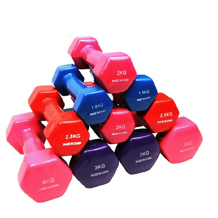 

Hot sale factory 1kg 2kg 3kg 4kg 5kg 6 kg 7kg 8kg 9kg Dipped dumbbell, Red+black/customized