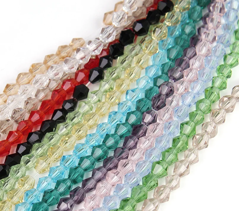 

high quality and colorful round shape 1-12mm crystal glass beads for jewelry making, As color card