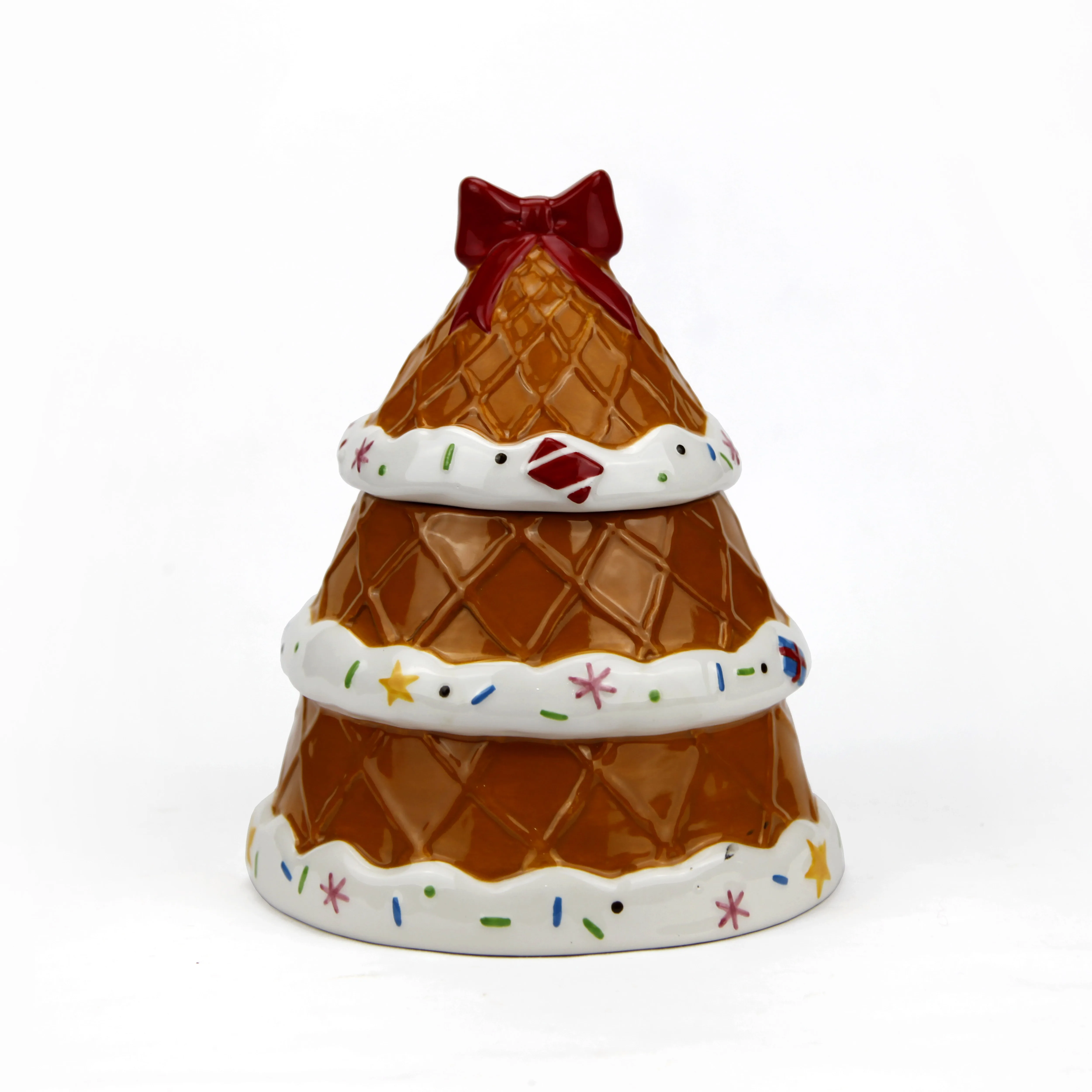 Creative Christmas Ceramic Gingerbread House Cookie Jar - Buy Christmas