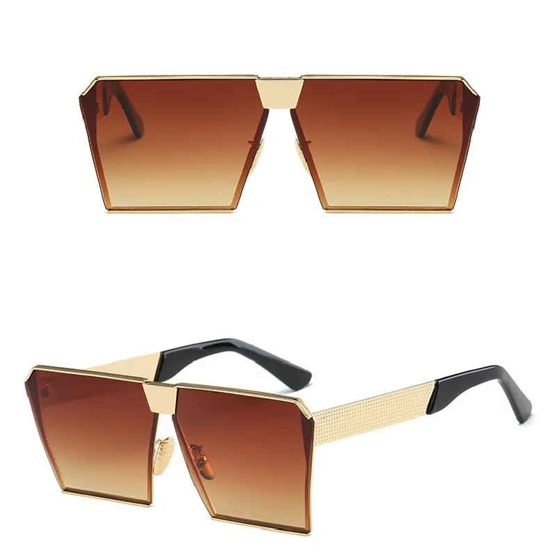 

Large Gradient Brown Big Shades Oversized Sunglasses Women, Multi colors
