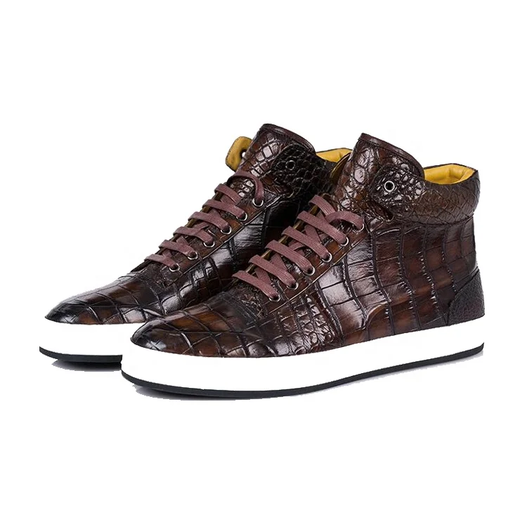 

Popular style custom design luxury grade exotic real crocodile skin shoes, Various available