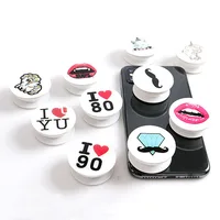 

Custom Popping Holder Cell Phone Finger Ring Socket Stand Cute Cartoon Lips Unicorn Smartphone Grip Mount Mobile Accessories