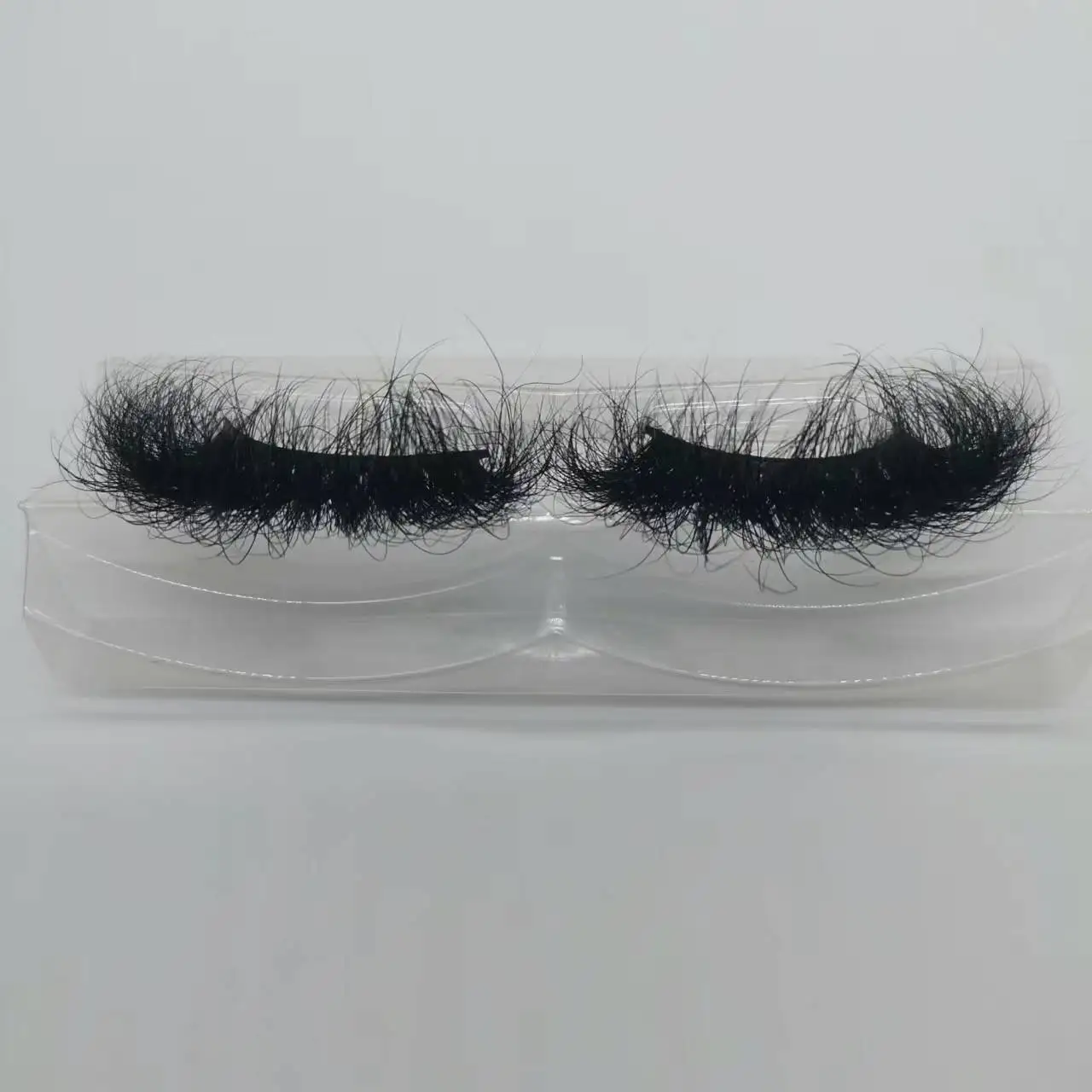 

Wholesale Private Label Siberian 100% Real Mink Lashes Cotton Band Mink Eyelashes 25mm Luxury Fluffy Eyelashes