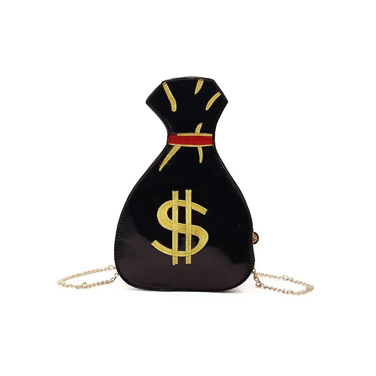 

Ineo Hot Party Day Casual Pack Ladies Designer Money Hand Bag Shinning Pu Laser Dollar Women Hand Bags, White and black flamingo embroidery logo