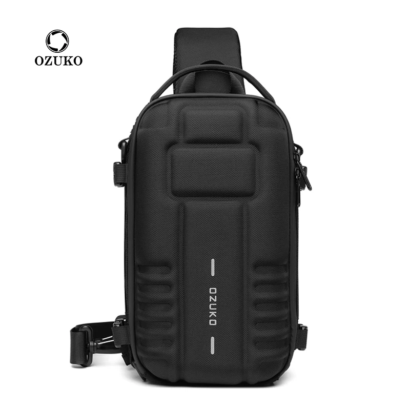 

Ozuko 9565 Hard Travel Sling bag Compatible Accessories Shockproof EVA Hard Shell Carrying Crossbody Storage Bag For Men Women