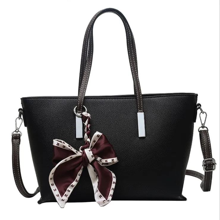 

Mulit-purpose Fashion Customized PU Tote Bag Solid Colors Handbag Waterproof Tote Bag
