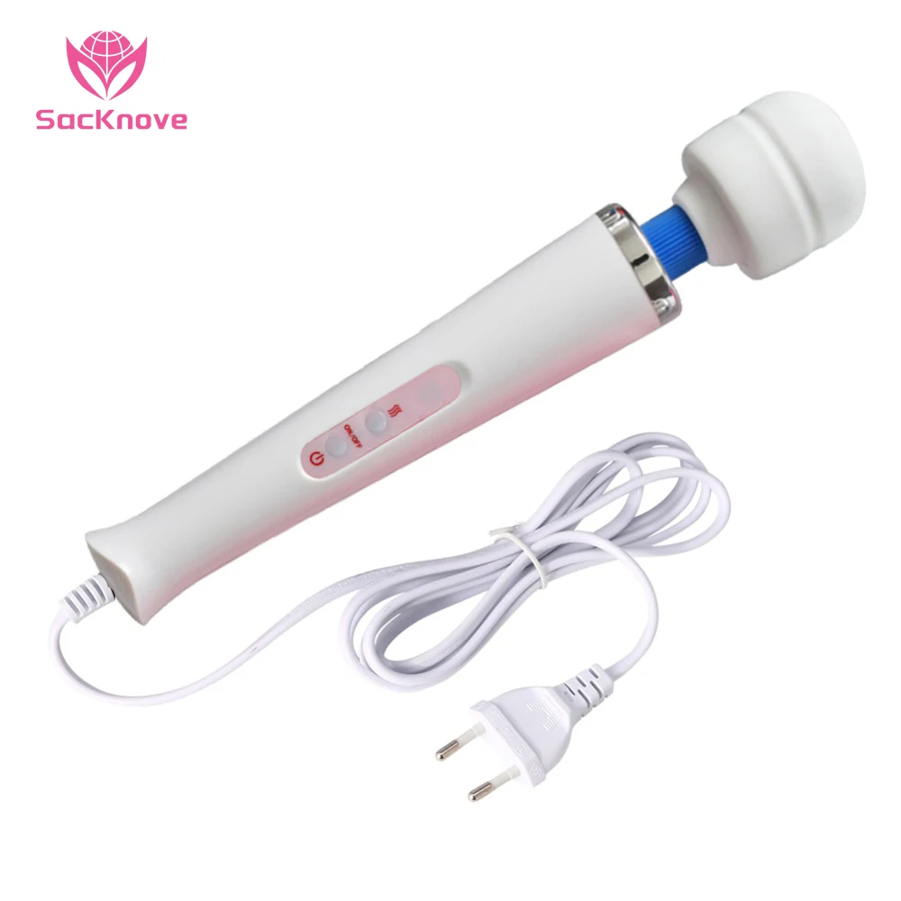 

SacKnove 2021 Large Vagina G Spot Sex Toy Handheld Electro Stimulation Wired AV Body Massager Vibrator Wand For Adults Product