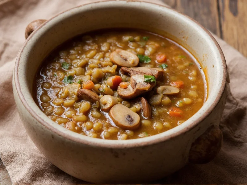 Mushroom Lentil Soup: Hearty Recipe & Health Benefits