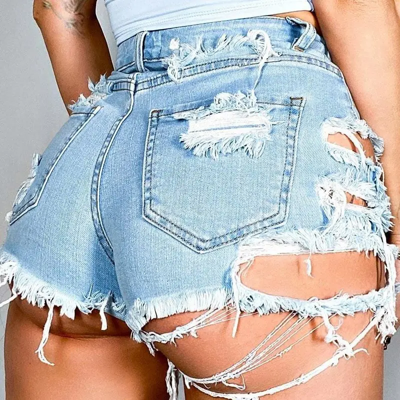 

Clearance pockets womens jean shorts, As picture or customized make