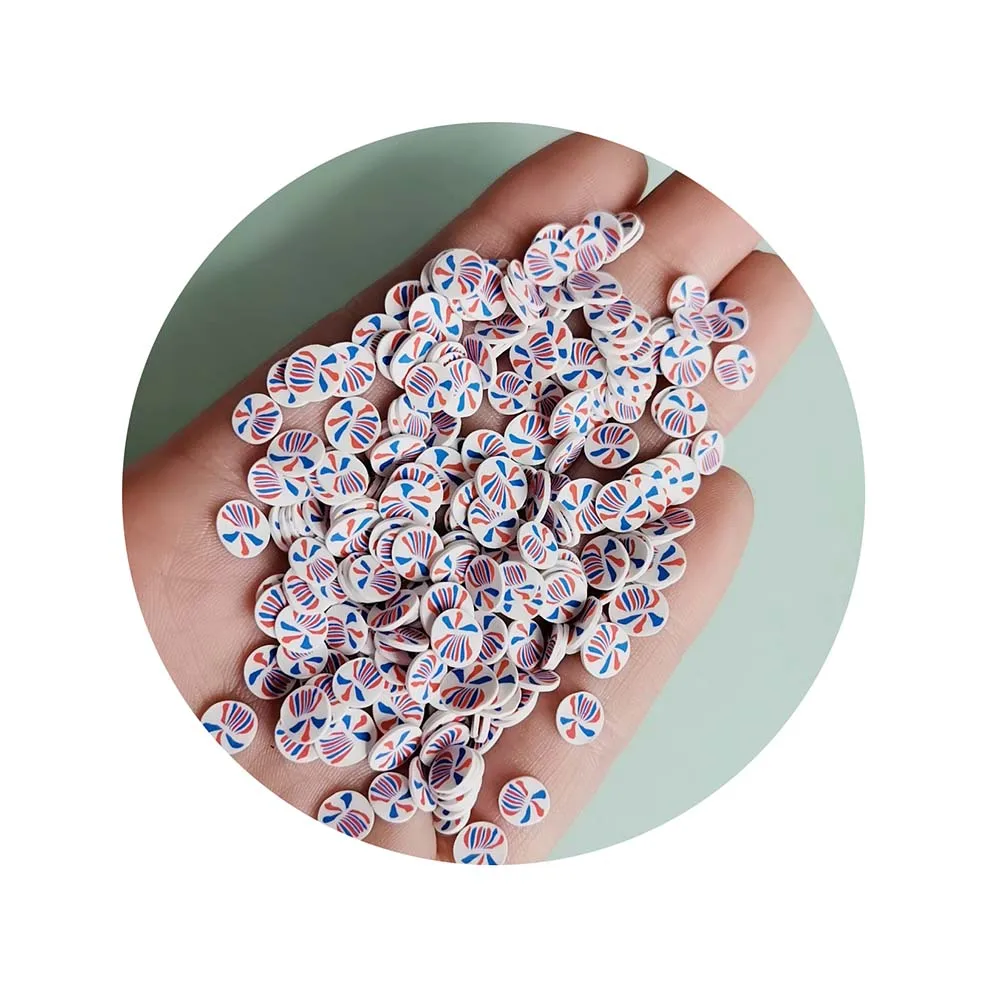 New Hot Colorful Fireworks Soft Polymer Clay Slices Fit Making Diy Phone case Craft Slime