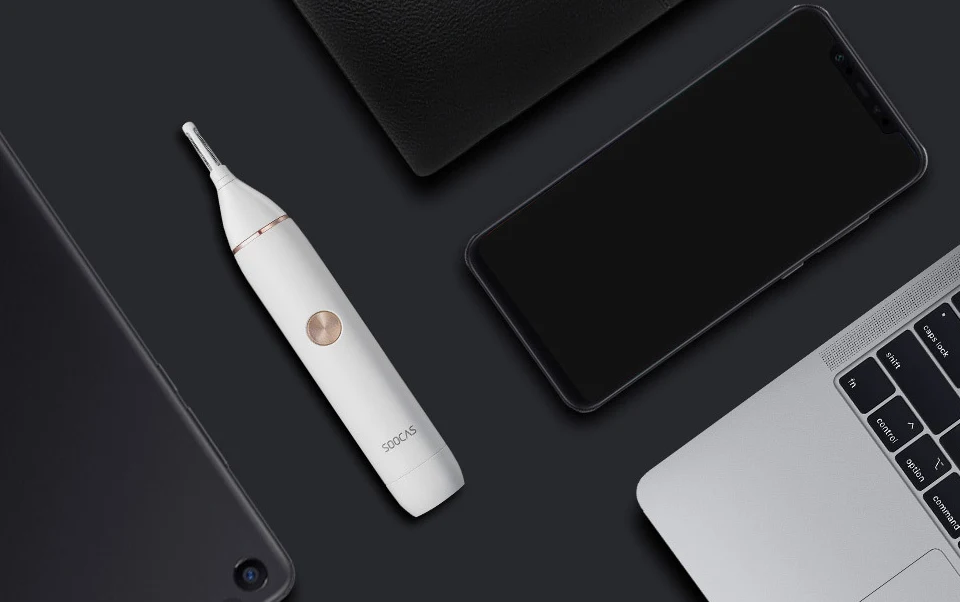 小米mijia soocas ipx5 防水鼻毛修剪器眉毛理发器锋利刀片男士女性