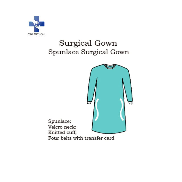 
Disposable High Strength Standard Reinforced Surgical Gown 