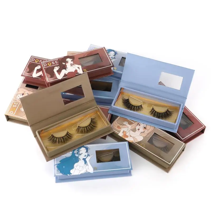 

25mm 6D mink factory design free sample eyelash, Natural black