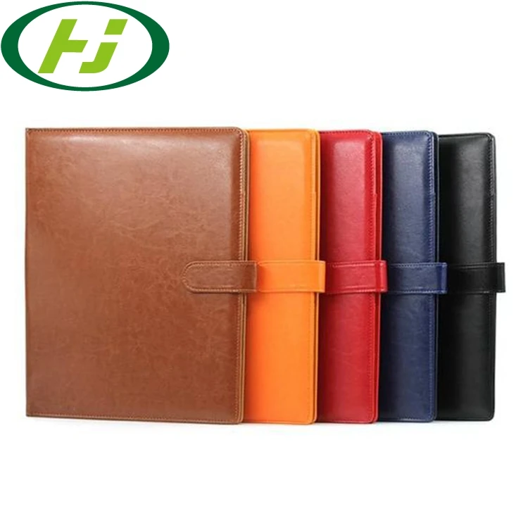 A4 Leather Compendium/pu Portfolio/file Folder With Logo Embossed - Buy ...