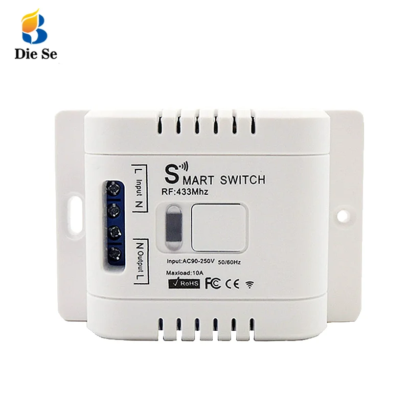

433Mhz Universal Wireless Remote Control Switch AC 110V 220V 1CH Relay Receiver Module RF Remote Transmitter Led Light