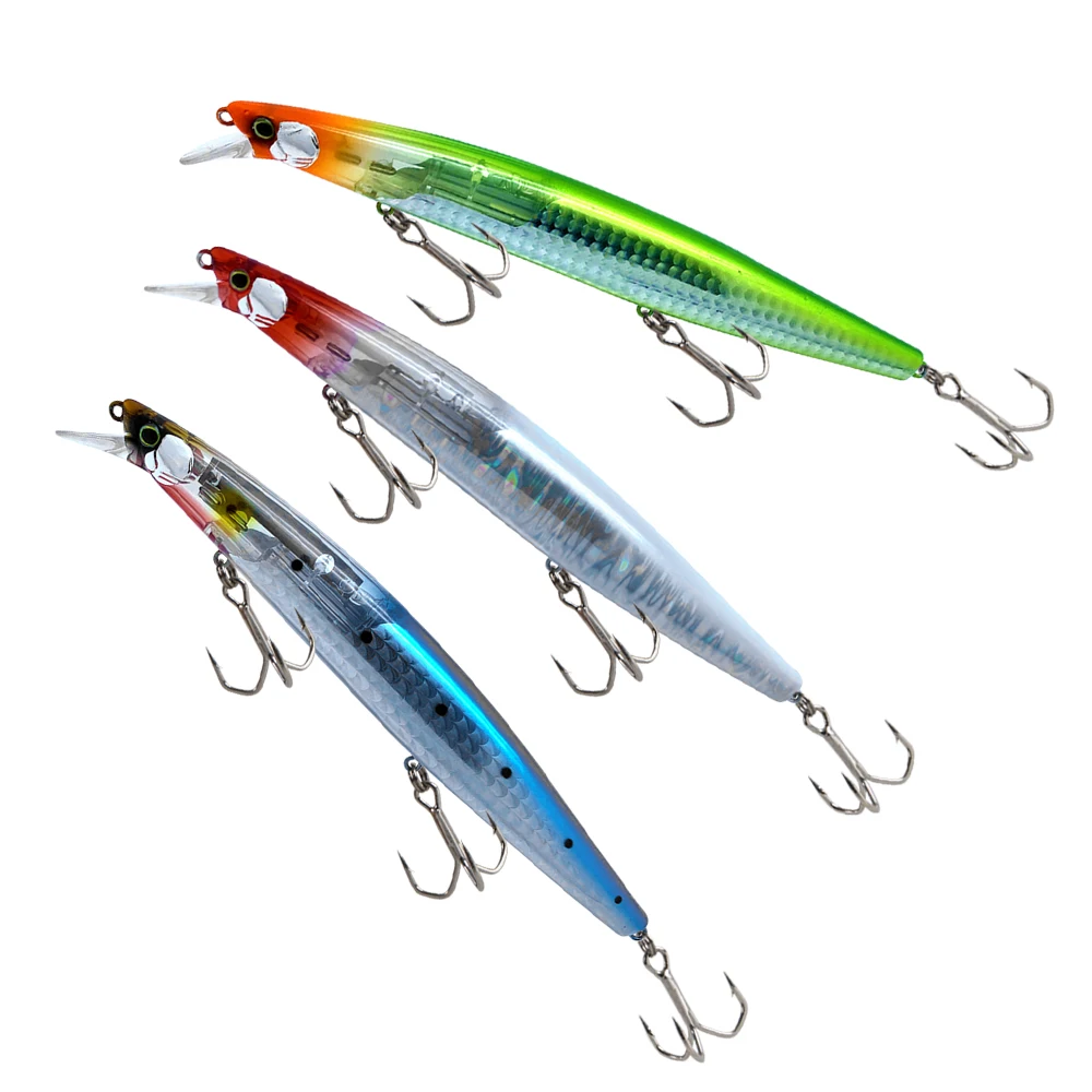 

HONOREAL 163mm 32g Hotsale Plastic Hard Body Saltwater Big Game Sea Bass Fishing Floating Tungsten Ball Long Casting Minnow Lure