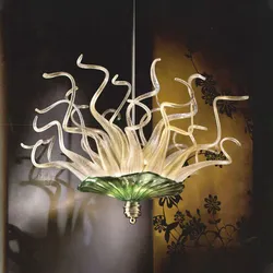 Modern Pendant Lamps Flower Plates Led Lights 60cm