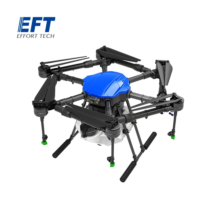

Hot sale E610P 10L acens payload EFT agriculture drone match with 4K camera and LED lights agricultural drone frame