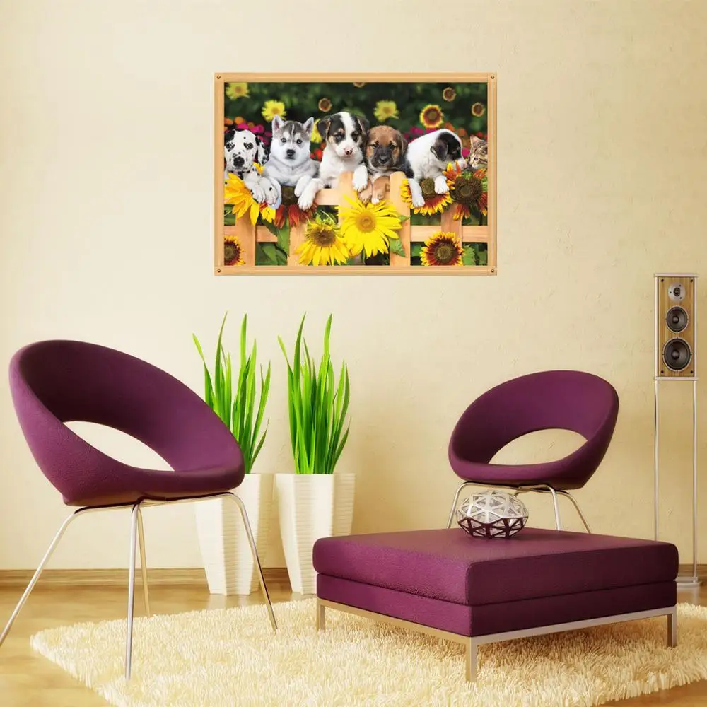 
5D DIY Colorful dog Diamond Painting full drill Pet dog Cross Stitch Resin Craft Needlework Diamond Embroidery Painting 