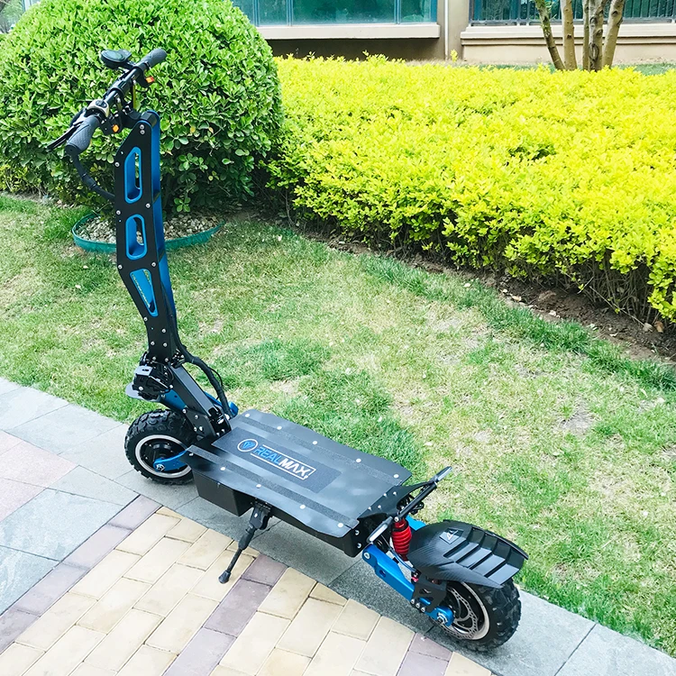 

REALMAX SK-11 Hot sale 8000w 60v Foldable two wheel adult electric scooters with foldable, Red/blue