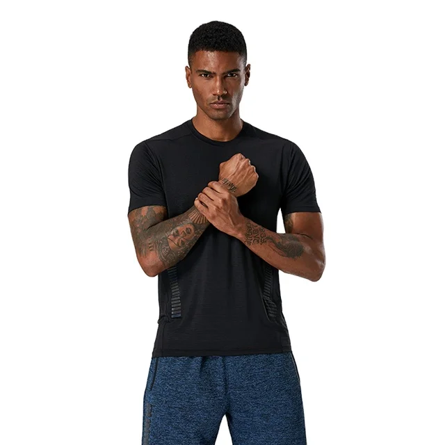 

Breathable and dry fitness sport running t shirt for men
