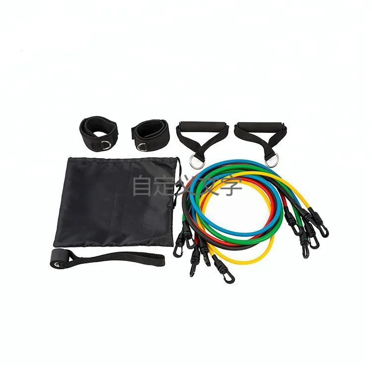 

Discount Pricing latex 11 piece resistance band set, Customized color