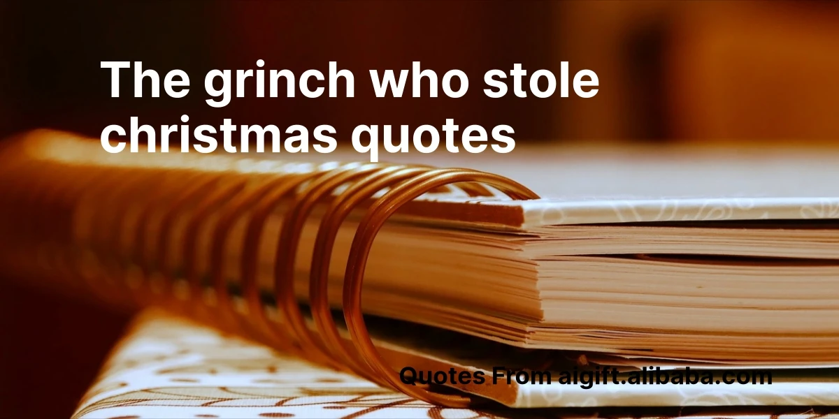 the grinch who stole christmas quotes