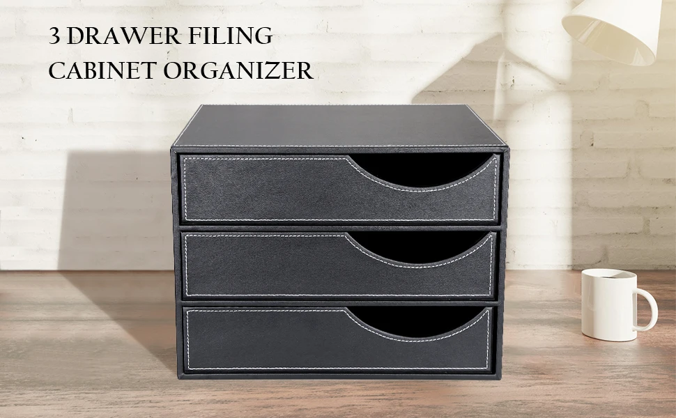 Organización Almacenamiento De Escritorio Contenedores Archivo Cajón