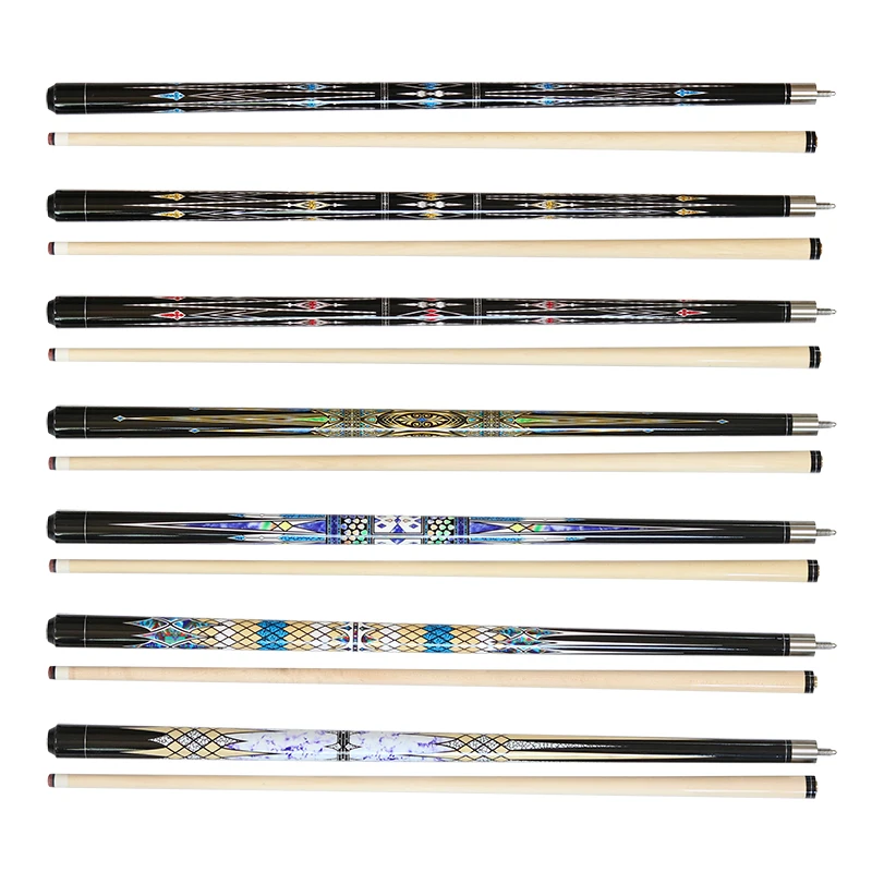 Hot Sell Mix Models 58inches Billiard Maple Pool Cue with 13mm Tip for Sale