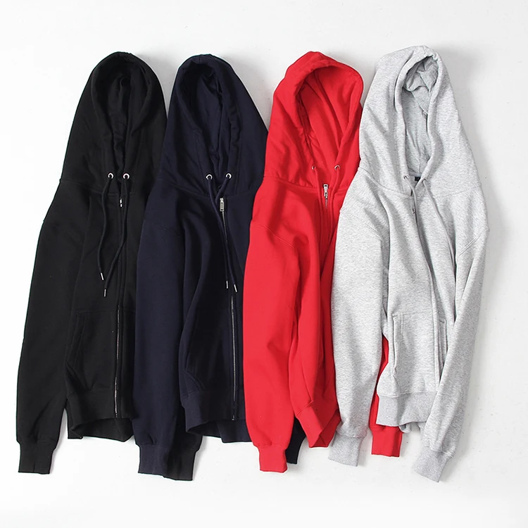 

YLS Wholesale Low MOQ 600gsm High Quality Hoodie Men Slim Fit Zip Up Hoodie Fleece Jacket