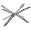 Table Base Mirrored Modern Cross Dinning Room Large Pedestal Desk Chrome Restaurant Dining Metal Stainless Steel Table Base