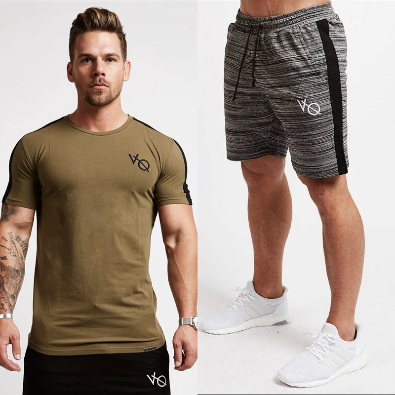

2020 OEM Custom Sweat suit Gym Jogging Full Hoodies Joggers men summer tracksuit, Black, grey